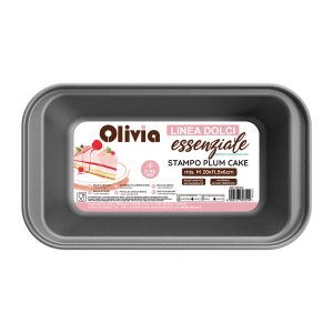 250916 stampo plum cake 60351 Molde para pan rectangular acero pintado 20×11,5×6 cm