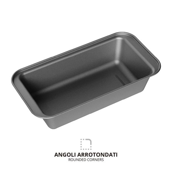 Molde para pan rectangular acero pintado 25,5x13x6 cm