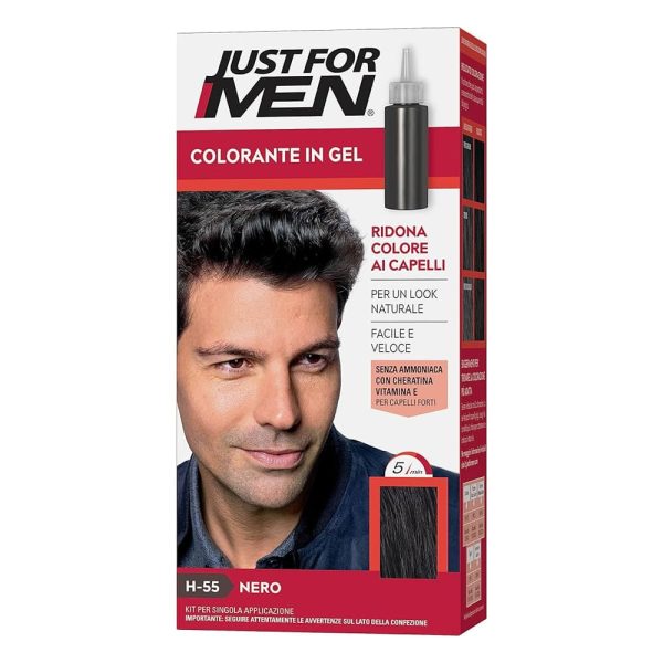 Just for Men champú colorante cabello castaño negro H55