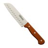 Cuchillo cocinero en hoja de acero inoxidable 17 cm mango de madera de haya