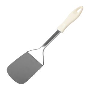 250811model6 Espátula de cocina plana acero inoxidable 32×8 cm