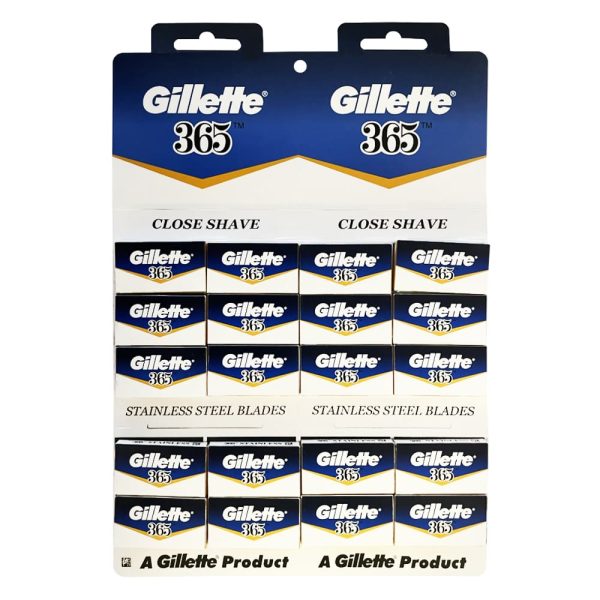 100 hojas de afeitar de acero inoxidable Gillette 365