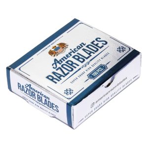 100 hojas de afeitar de un solo filo American Razor Blades
