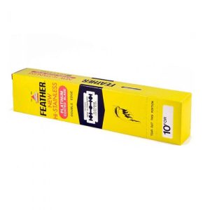 200 hojas de afeitar Feather New Hi-Stainless