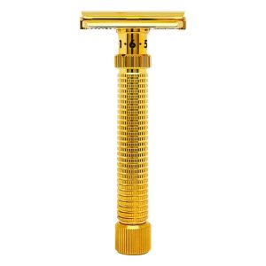 107G-rasoio-sicurezza-rex-supply.jpg Maquinilla de afeitar ajustable Rex Ambassador XL Deluxe Gold- 107G
