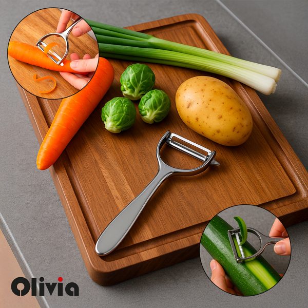 15463_pelaverdure-professionale-in-acciaio-inox-17cm-con-lama-rotante-da-65cm_2.jpg Pelador de verduras profesional acero inoxidable 17 cm con hoja giratoria de 6,5 cm