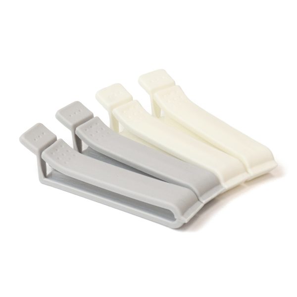 250812 model5 Clips para bolsas de comida 8×1,2 cm juego de 4