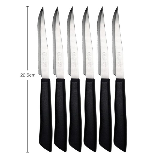21176_coltello-bistecca-seghettato-in-acciaio-inox-6-pezzi-made-in-italy_4.jpg Juego de 6 cuchillos para carne dentados en acero inoxidable Made in Italy