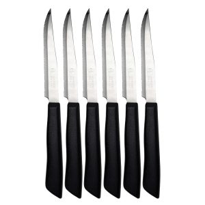 21176_coltello-bistecca-seghettato-in-acciaio-inox-6-pezzi-made-in-italy_7.jpg Juego de 6 cuchillos para carne dentados en acero inoxidable Made in Italy