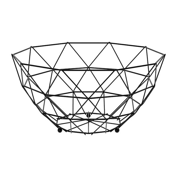 Frutero moderno acero 26×14 cm