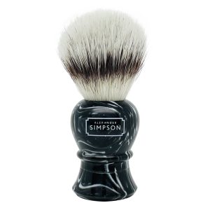 2190SL3-Simpson-pennello-da-barba-sintetico-da-viaggio-Islington-Faux-Ebony-Marble-L.jpg Brocha de Afeitar Simpson Sintética Islington Faux Ebony Marble L