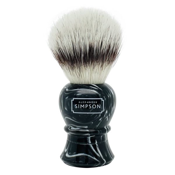 Brocha de Afeitar Simpson Sintética Islington Faux Ebony Marble L