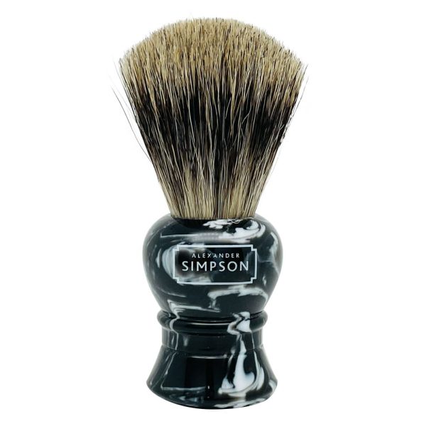 2233BS3-Simpson-pennello-da-barba-pure-badger-da-viaggio-Islington-Faux-Ebony-Marble-S.jpg Brocha de Afeitar Simpson Tejón Puro Islington Faux Ebony Marble S