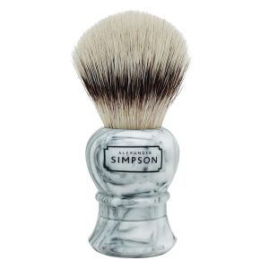 2233SS1-Simpson-pennello-da-barba-sintetico-da-viaggio-Islington-Faux-Italian-Marble-Grey-S.jpg Brocha de afeitar Simpson sintética Islington Faux Italian Marble Grey S