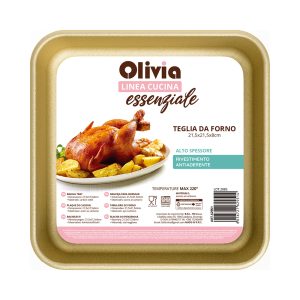 251011 TEGLIA DA FORNO 62949 Molde para hornear cuadrado antiadherente acero al carbono 21,5×21,5×8 cm