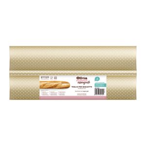 251013 teglia per baguette 62955 Bandeja baguette antiadherente acero al carbono perforada 2 ranuras 16×38,5×2,5 cm