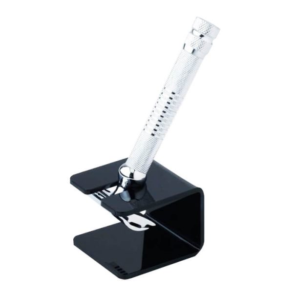 2_stand-rasoio-sicurezza-SA-04B-nero-pearl-shaving.jpg Soporte perla para maquinilla de afeitar el cubo en acrilico nero lucido