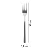 250725 model10 Tenedores de postre 15 cm en acero inoxidable 18 10 juego de 3