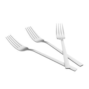 Tenedores de mesa 21 cm en acero inoxidable 18 10 acabado mate juego de 3