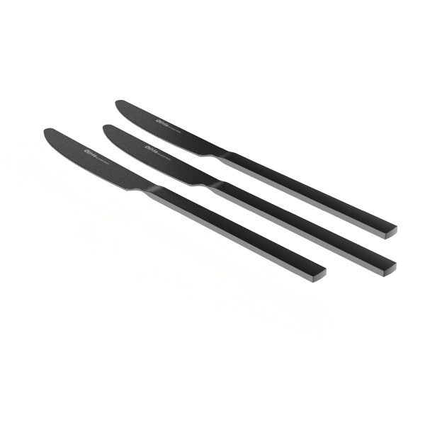 Cuchillo de mesa recubierto de acero inoxidable 23,5 cm juego de 3