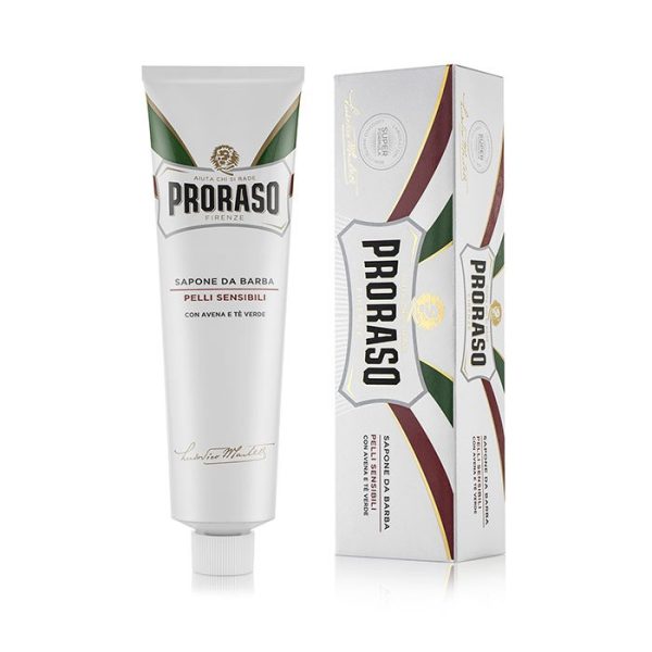 Jabón de afeitar Proraso en tubo blanco 150ml