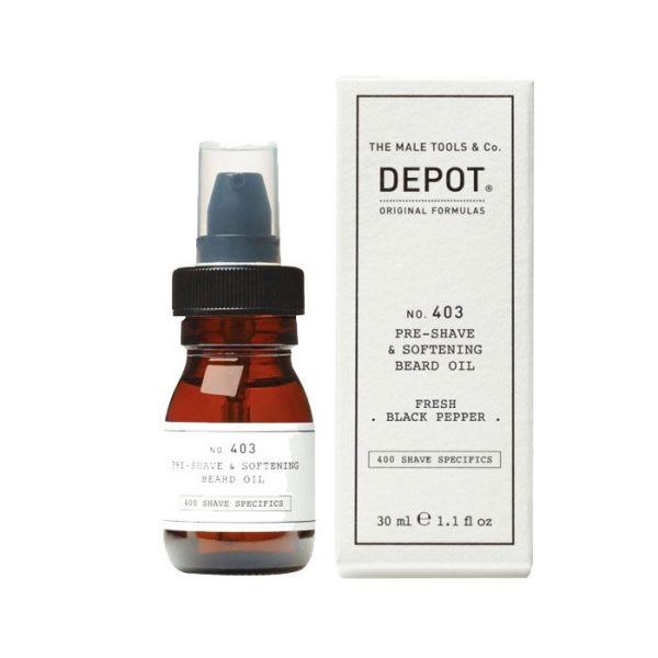 Depot 403 aceite para barba pre afeitado y suavizante 30ml