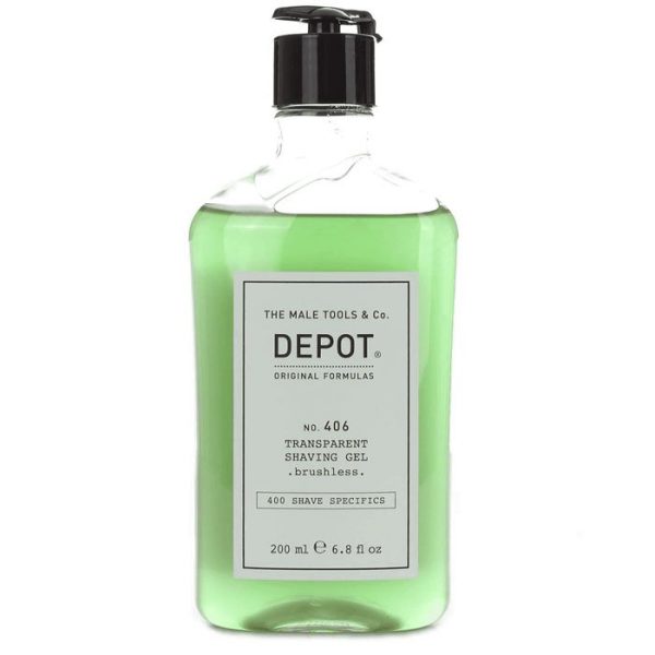 Depot 406 gel de afeitar transparente sin escobillas 200ml