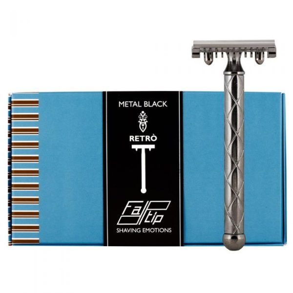 42117b-e1491654263432.jpg Maquinilla de afeitar Fatip metal negra retrò peine abierto original