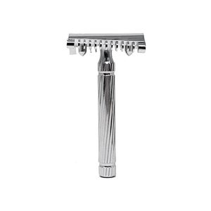 42151_STORTOCHROMEAPERTO.jpg Maquinilla de afeitar Fatip piccolo cromada original peine abierto