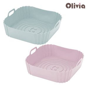 43169_teglia-in-silicone-riutilizzabile-per-friggitrice-ad-aria-215x55cm-2-pezzi_1.jpg Molde para hornear de silicona reutilizable para freidora de aire 21,5×5,5 cm juego de 2