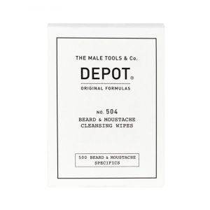 Toallitas limpiadoras para barba y bigote Depot 504