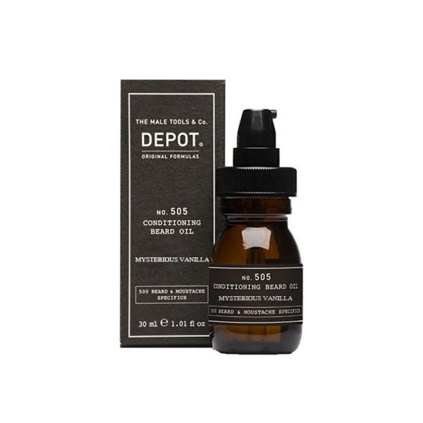 Depot 505 aceite acondicionador para barba vainilla misteriosa 30ml