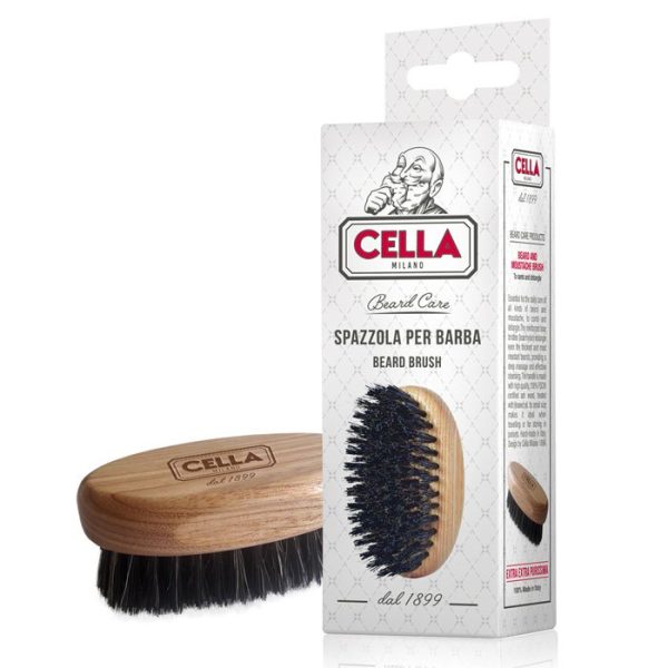 Cepillo para barba Cella Milano de cerdas de jabalí y nailon
