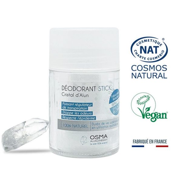Aluna desodorante en barra piedra de alumbre natural 60gr