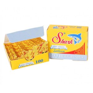 100 hojas de afeitar de un solo filo Shark Saloon