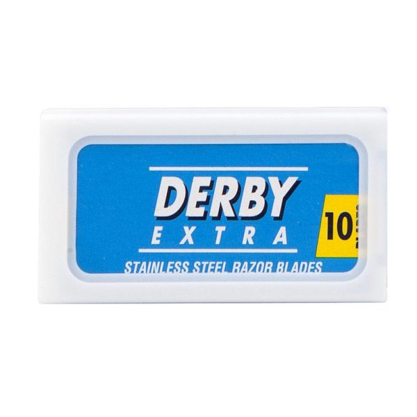 10 lamette da barba Derby Blu Super Inoxidable