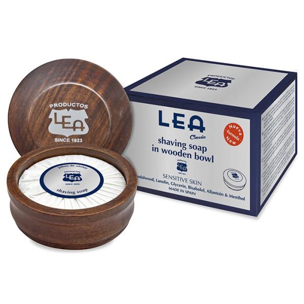 Jabón de afeitar Lea en bol de madera 100gr