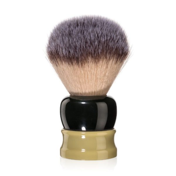 BR24GG.jpg Brocha de afeitar fina y fuerte verde y dorado 24mm