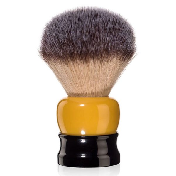 BR24OB.jpg Brocha de afeitar fina y robusta negra y amarilla 24mm