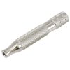 Mango iKon bulldog para maquinillas de afeitar de 80 mm de acero inoxidable pulido