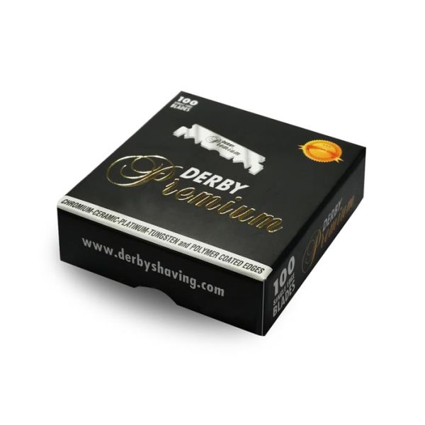 100 hojas de afeitar de un solo filo Derby Premium