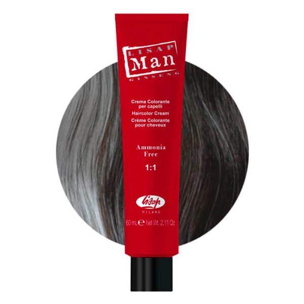 LIS5-crema-colorante-capelli-castano-chiaro-lisap.jpg Lisap Man crema colorante para el cabello castaño claro 60ml