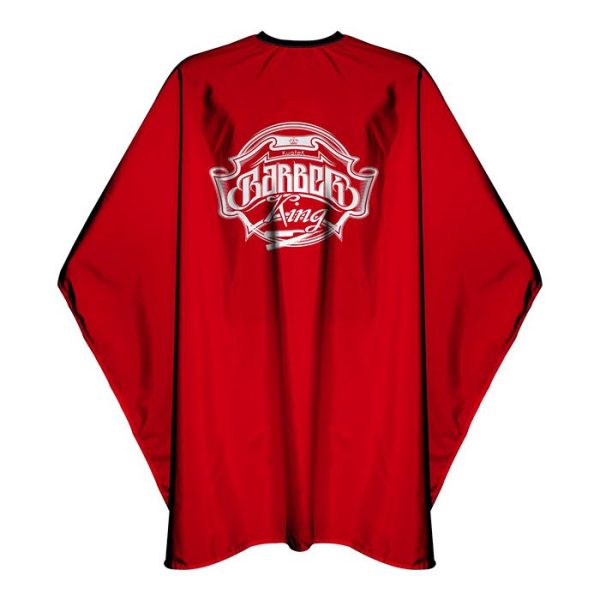 The Shave Factory capa de barbero barber king rojo