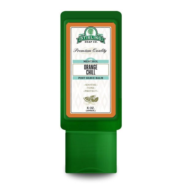 ORANGE_CHILL_BALM.jpg Stirling Soap Company bálsamo para después del afeitado naranja frío 118ml