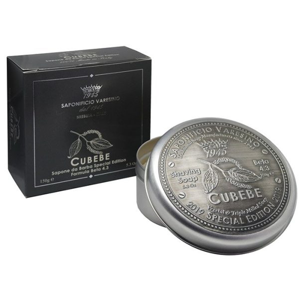 Jabón de afeitar Saponificio Varesino en bol cubebe 4.3 150gr