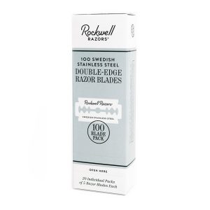 100 hojas de afeitar de doble filo Rockwell acero inoxidable sueco
