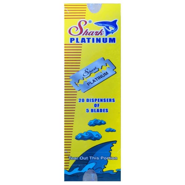 SHARK_PLATINUM_700.jpg 100 hojas de afeitar de doble filo Shark Platinum