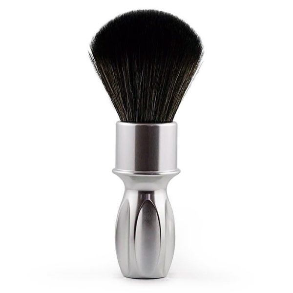 Brocha de afeitar Razorock sintética plata 400 plissoft noir 24mm