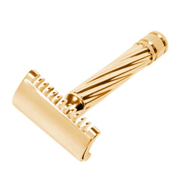 Maquinilla de afeitar Fatip lo storto oro original peine abierto