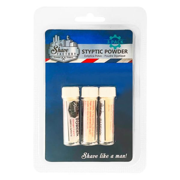 Styptic_powder.jpg The Shave Factory polvo tapón sanguíneo 3gr x 3 fiale